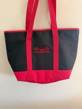 Trader Joe’s Red & Black Insulated Tote Bag — Rare/Collectible